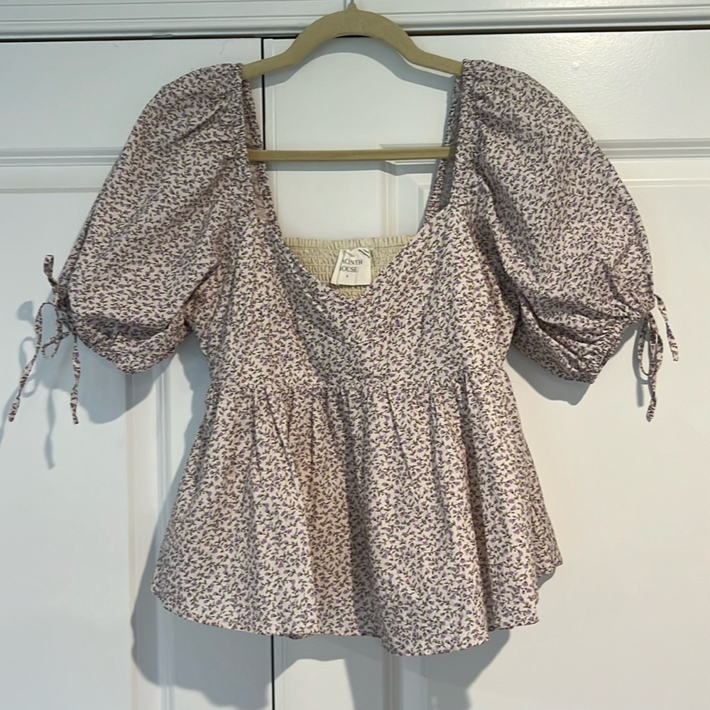 Tuckernuck Hyacinth House Lavender Society Blouse  - Women | Size:Small